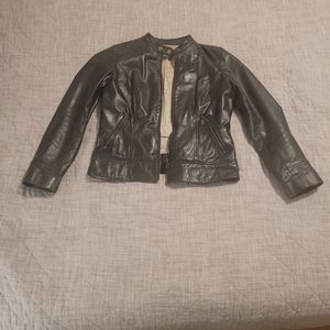 QUEROS 100% COLOMBIAN LEATHER  BLACK JACKET